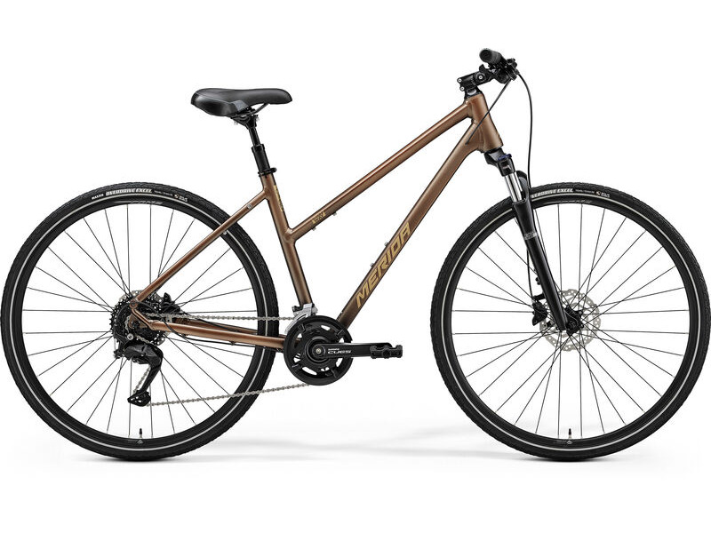 Merida Crossway 100 Women's - Matt Bronze/Silver-Brown - MY25 click to zoom image