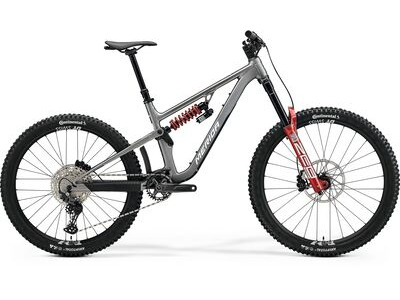 Merida One-Sixty FR 800 - Silk Gunmetal Grey (Red/White) - MY26