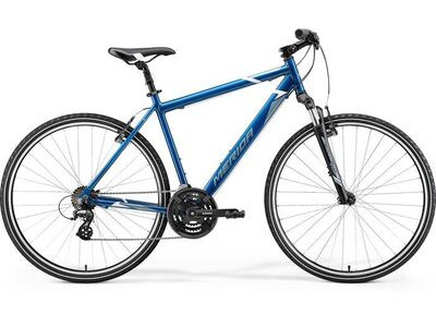 Merida Crossway 10-V - Blue (Steel Blue / White) - MY26