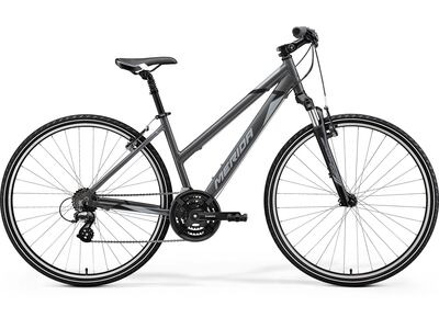Merida Crossway 10-V Women's - Silk Dark Silver (Grey / Black) - MY26