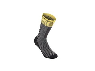 Alpinestars Drop Socks 19 Mid Grey/Yellow
