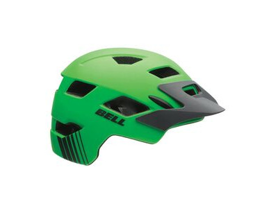 Bell Sidetrack Youth Helmet 2019: Matte Dark Green/Orange Unisize 50-57cm