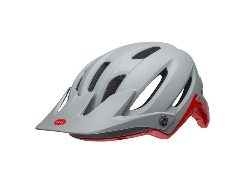 Bell 4forty Mips MTB Helmet 2019: Cliffhanger Matte/Gloss Grey/Crimson click to zoom image