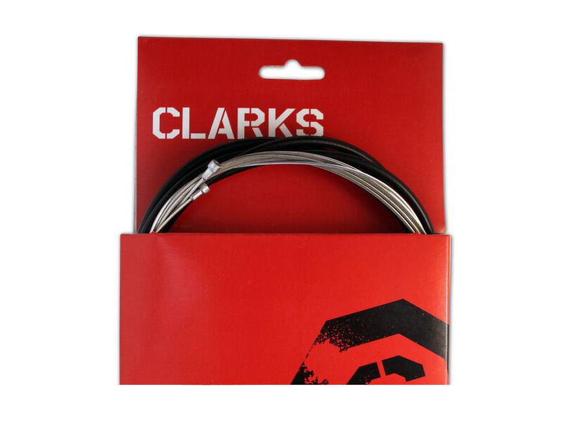 Clarks Universal S/S Front & Rear Gear Cable Kit W/SP4 Black Outer Casing click to zoom image