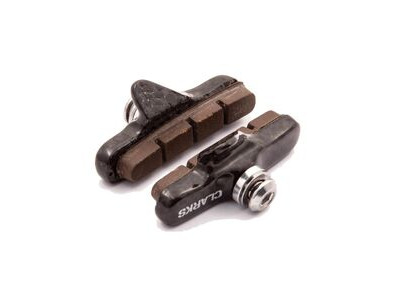 Clarks Road Brake Pads W/Ultra-lite Carbon Carrier &amp; Insert Pads For Carbon Rims All Major Road Brake Systems 52mm