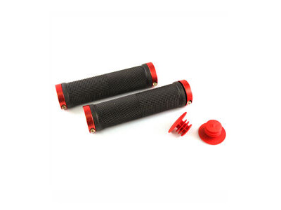 Clarks Vice Lock-on Grip Black With Red Anodised End