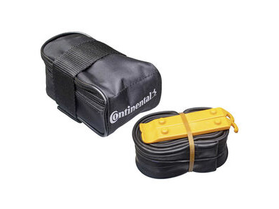 Continental MTB Saddle Bag With MTB 26 X 1.75x2.5 Presta 42mm Valve Tube And 2 Tyre Levers: Black