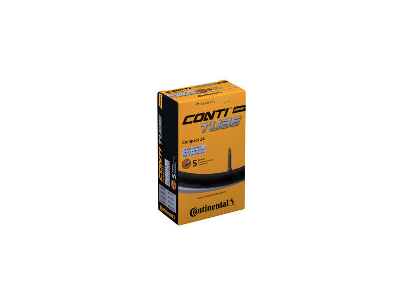 Continental Compact Tube - Presta 42mm Valve: Black 24x1.25-1.75" click to zoom image