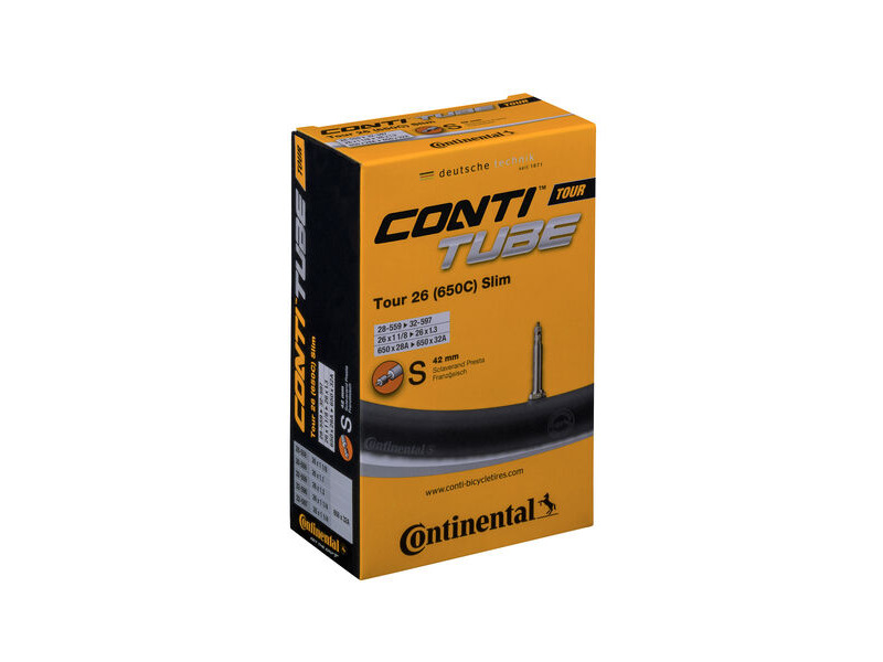 Continental Tour Tube - Presta 42mm Valve: Black 26x1.3-1.75" click to zoom image