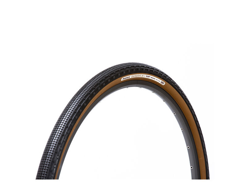 Panaracer Gravelking Sk+ Tlc Folding Tyre: Black/Brown click to zoom image