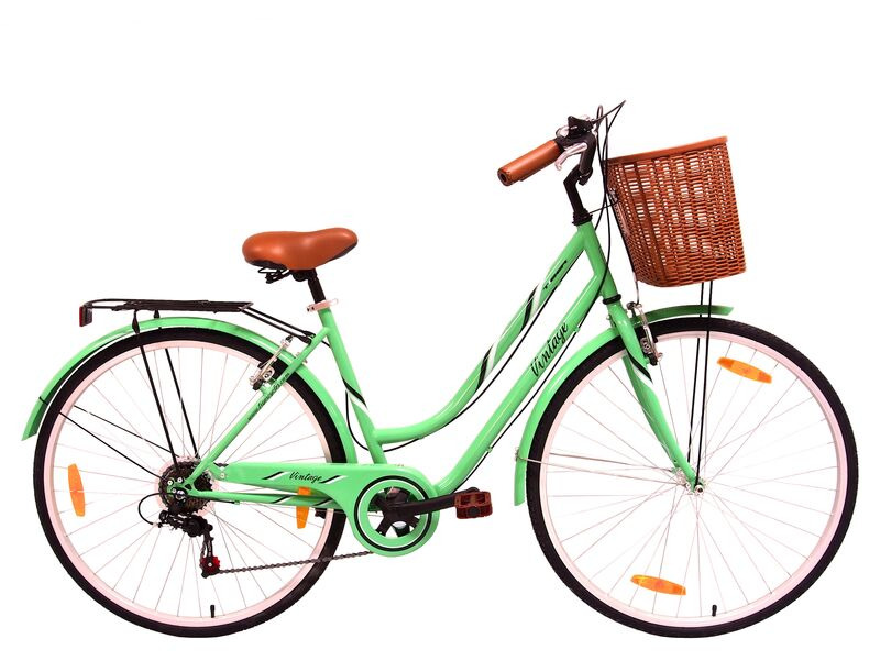 Tiger Vintage Ladies Traditional Bike - Green click to zoom image