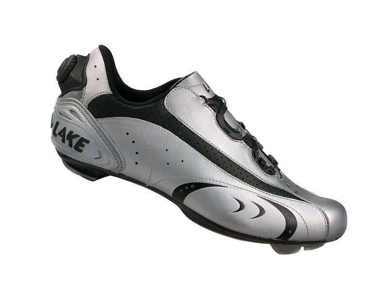 Lake Lake CX170 Road Cycling Shoes - Silver/Black click to zoom image