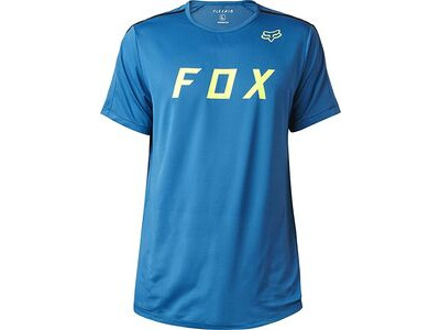 Fox Racing Flexair Moth Short Sleeve Jersey - Maui Blue
