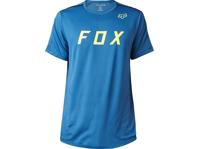 Fox Racing Flexair Moth Short Sleeve Jersey - Maui Blue click to zoom image